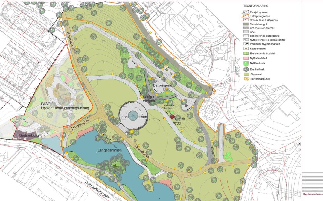 Nygårdsparken, Nedre del